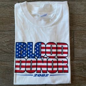 2002 Blood Donor T-Shirt Vintage Size Large